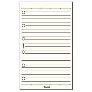 リフィル ポケットサイズ ダヴィンチ システム手帳 リフィル ポケットサイズ ノート 横罫ノート 5...