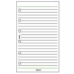 リフィル ポケットサイズ ダヴィンチ システム手帳 リフィル ポケットサイズ 徳用ノート 横罫ノート...