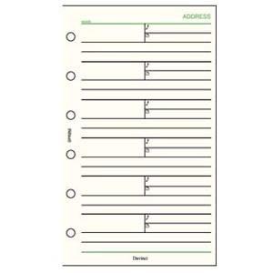 リフィル ポケットサイズ ダヴィンチ システム手帳 リフィル ポケットサイズ 情報 アドレス 1ペー...