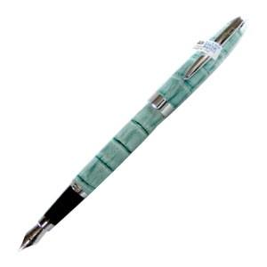 万年筆 デリブリス アドリアーナシリーズ パドバ レザー 万年筆 2本セット アオ FPD250BL