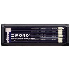 鉛筆 トンボ鉛筆 モノ プラケース入り鉛筆 12本入り 6H MONO-6H