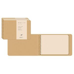 ノート B7 デザインフィル ミドリ スパイラルリングノート B7無罫 砂漠ラクダ柄 5冊セット N...