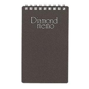 メモ デザインフィル ミドリ ステーショナリー ダイヤメモ S 10冊セット 黒 No. 19001...
