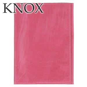 ノートカバー 革 ノックス（ＫＮＯＸ） カロス 文庫サイズ ノートカバー ピンク No. 102-0...