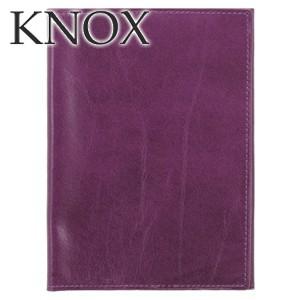 ノートカバー 革 ノックス（ＫＮＯＸ） カロス 文庫サイズ ノートカバー パープル No. 102-...