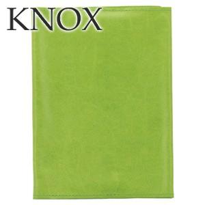ノートカバー 革 ノックス（ＫＮＯＸ） カロス 文庫サイズ ノートカバー グリーン No. 102-...