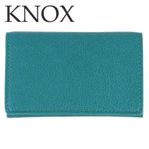 名刺入れ メンズ 革 名入れ ノックス（ＫＮＯＸ） カロス 名刺入れ カードケース ブルー 233-...