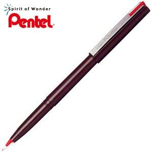 万年筆 ぺんてる プラマン 万年筆 10本セット 赤 JM20-BD