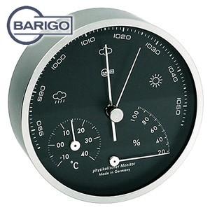 インテリア バリゴ（BALIGO） ラウンド型 温湿気圧計 マットシルバー BG 101-5