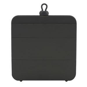 弁当箱 おしゃれ メタフィス オジュウ ブラック ランチボックス 箸なし 4セット 63010-BK
