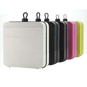弁当箱 おしゃれ メタフィス オジュウ ブラウン ランチボックス 箸なし 4セット 63010-BR