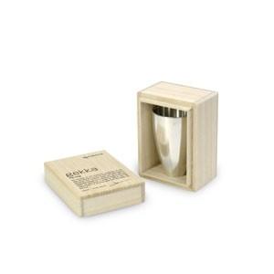 おちょこ メタフィス ゲッカ 光沢シルバー 錫製お猪口単品 熱爛用 63041-HC