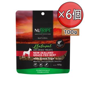ニュートライプ ドッグフード【×6個】100g  ナチュラル エアードライ トリーツ ビーフ with グリーントライプ ドッグフード 小分け 全年齢