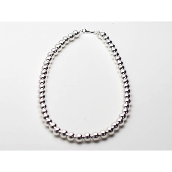 ナバホパールネックレス　6mm丸玉　41cm