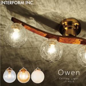 INTERFORM（インターフォルム） シーリングライト 北欧 木 照明 Owen