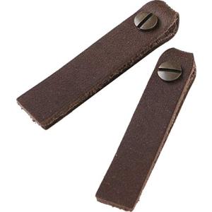 日本紐釦貿易 NBK 本革 ファスナー引き手パーツ スクエア型