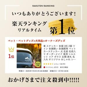 車 ステッカー 多頭 2匹 2頭 ツイン 多頭...の詳細画像1