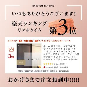 ルーム ステッカー シンプル 文字 アルファベ...の詳細画像1