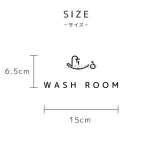ドアステッカー 9.WASHROOM シンプル...の詳細画像4