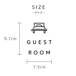 ドアステッカー 28.GUESTROOM シン...の詳細画像4
