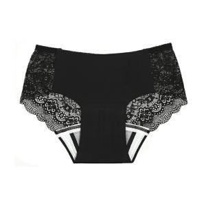 サニタリーショーツレースタイプ 87902APS L ブラック ショーツ 25-3541-01 アツギの商品画像