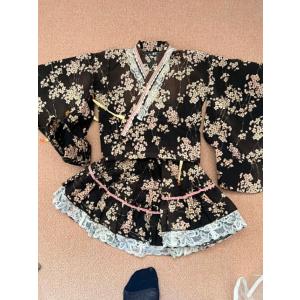 貸衣処分品子供服　着物ドレス　黒