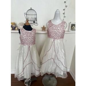 貸衣処分品　女児ドレス　白110ｃｍ　100ｃｍ　と1歳