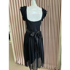 貸衣装処分品 ゲストドレスワンピース 黒の詳細画像2