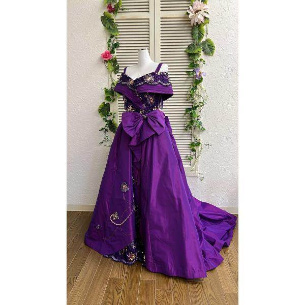 貸衣装処分品 カクテルドレス KOKI ステファノリッチ　紫