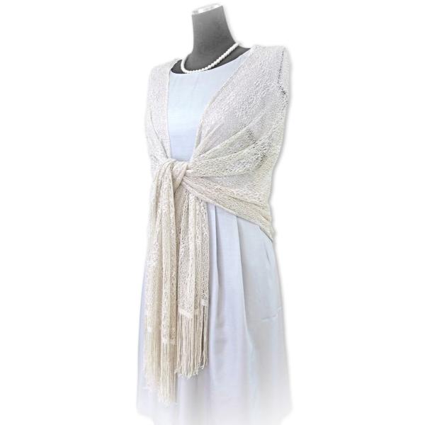 日本製 プレミアム エレガンス フリンジ シャイン ラメストール