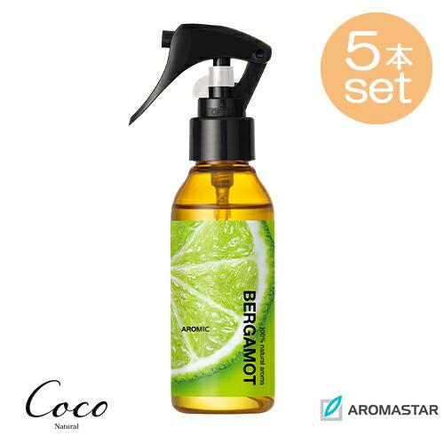 AROMASTAR アロマスター アロマスプレー ベルガモット 100ml×5本セット