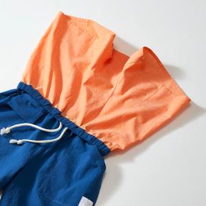 ととのうパンツ ロング ブルー M / LON...の詳細画像1