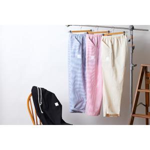 ととのうパンツ ロング ブルー M / LON...の詳細画像3