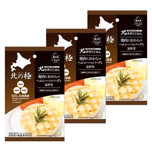 北の極 鶏肉とおからのヘルシーハンバーグと温野菜 ×3個組
