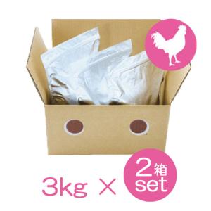ドットわん 鶏ごはんお得用パック 3kg×2個セット｜coconatural