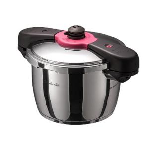 ワンダーシェフ 魔法のクイック料理 両手圧力鍋 5.5L ZQDA55 （640840) 4〜5人向け 圧力切り替え 便利鍋 調理鍋 圧力なべ ガス対応 IH対応　640840||||