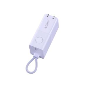 [在庫処分] アンカー Anker 511 Power Bank (PowerCore Fusion 30W) パープル モバイルバッテリー USB急速充電器 5000mAh スリム 正規品 A1634NV1||