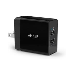 [在庫処分]アンカー Anker 24W 2ポート USB急速充電器 ブラック A2021N11 チ...