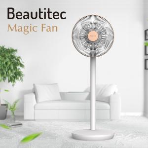 ビューティテック 扇風機 DC モーター マジックファン(Magic Fan) ホワイトｘローズゴールド 7枚羽根 静音 省エネ サーキュレーター Beautitec F450||||||｜coconial