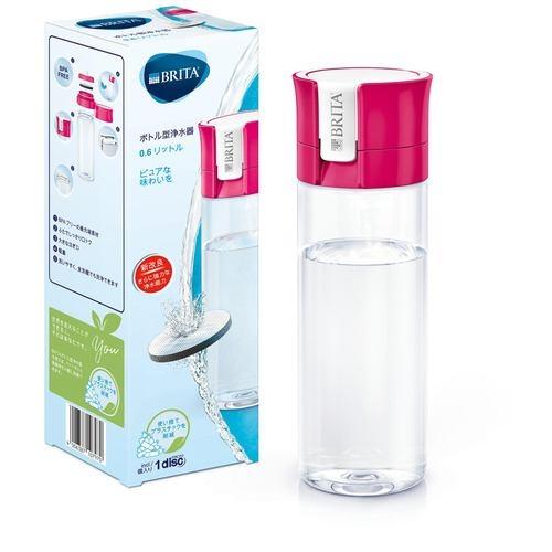 ブリタ BRITA ボトル型浄水器 KBVICP12 ピンク 0.6L 600ml 携帯型 水筒 浄...