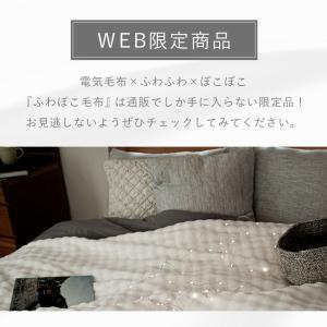 [在庫処分]コイズミ ふわぽこ電気毛布 掛け敷...の詳細画像5