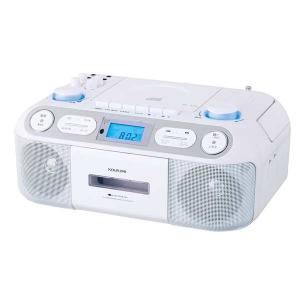 CDラジカセ CDプレーヤー コイズミ SAD-4942/W | ラジオ カセット カセットテープ 敬老の日 CD 小型 ワイドFM KOIZUMI SAD4942W||
