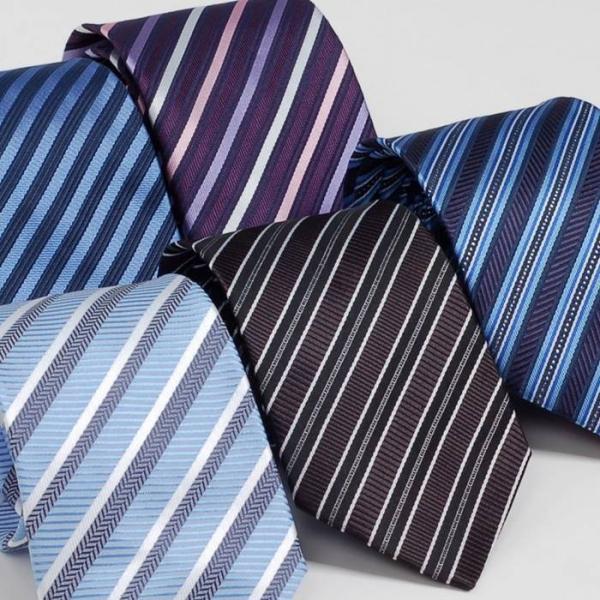 ネクタイ ストライプ レジメンタル おしゃれ メンズ ビジネスネクタイ クラシック ブルー系 ブラッ...