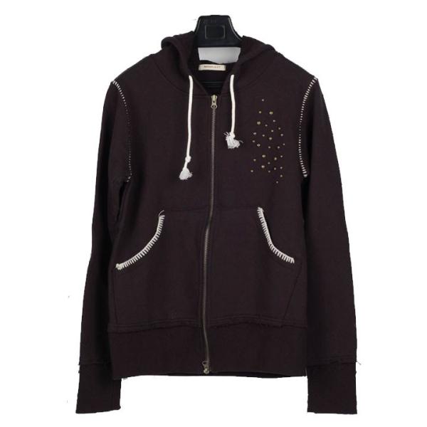 ジャンパー メンズ ブルゾン ジップアップ ジャケット ブラック色 背面 バッファロー スカル柄 ト...