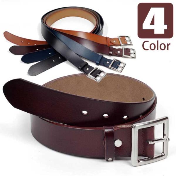 ベルト レザーベルト シンプル 牛革 男女兼用 ユニセックス サイズ調整可能 幅 3.8cm 人気商...