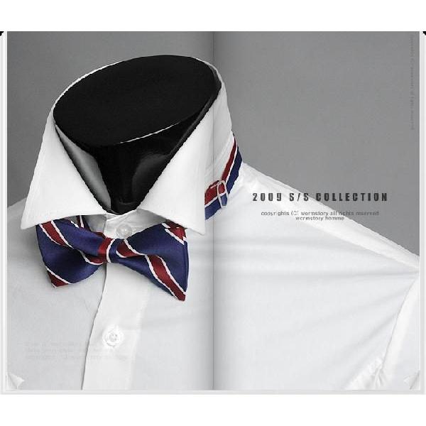 ボウタイ　蝶ネクタイ　バタフライ・ネクタイ　クラブ・ストライプ　スクール・ストライプ　ブルー  BT...