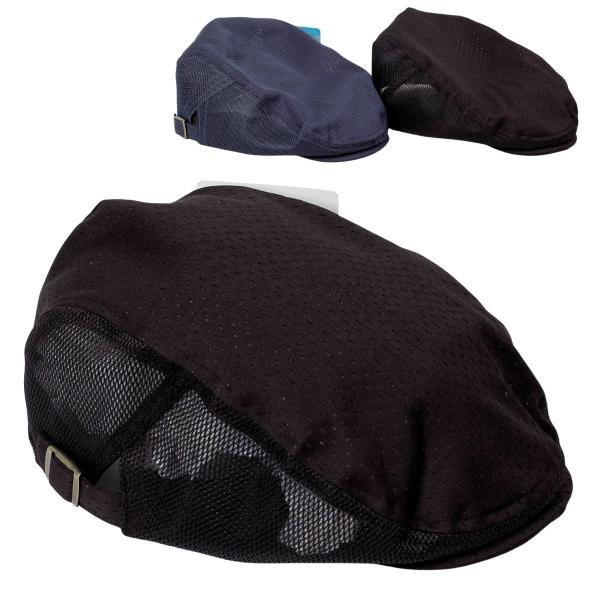 ハンチング帽 メンズ レディース 春夏 ニット メッシュ 通気性 軽量 帽子 シンプル 無地 カジュ...