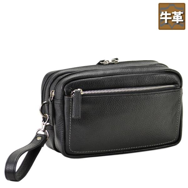 セカンドバッグ クラッチバッグ メンズ 本革 ２室式 セカンドポーチ フォーマルバッグ 礼服用バッグ...