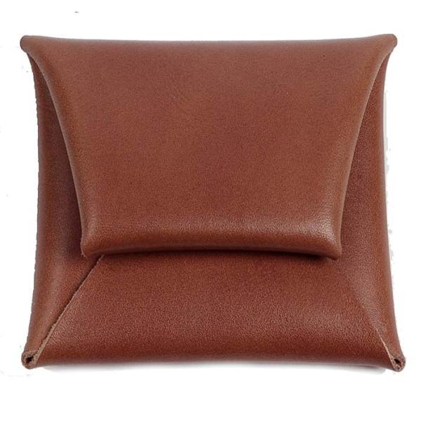 コインケース メンズ レディース 本革 ライト ブラウン 色 男女共用 シンプルでおしゃれ 手のひら...