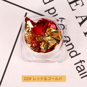 金箔 銀箔 両面 タイプ ネイルホイル 6色 ...の詳細画像3